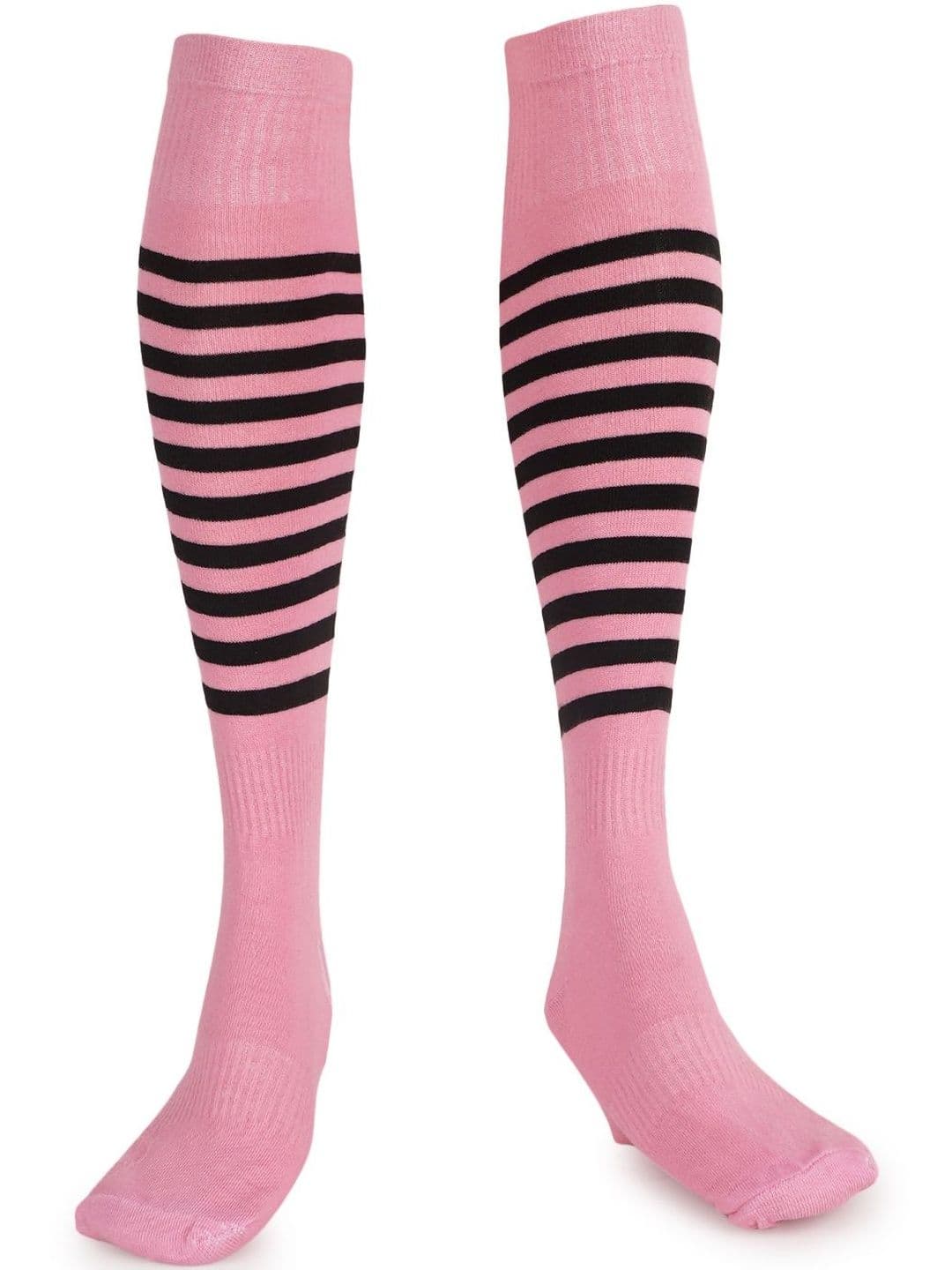 KRAGBUZZ Unisex Cotton Blend Striped Knee Length Socks - view 1