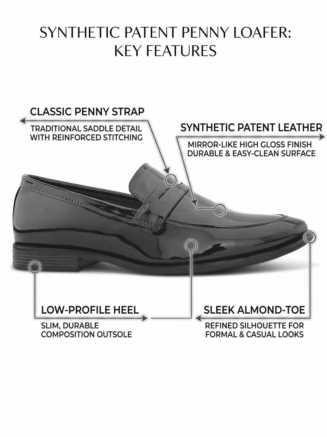 HERE&NOW Men  Formal Loafers thumbnail 2