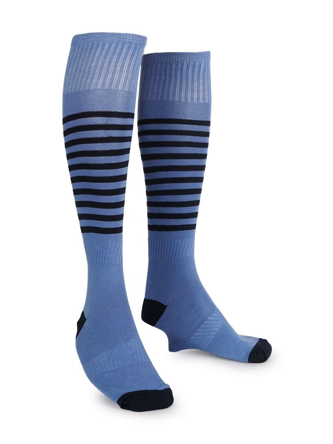 KRAGBUZZ Unisex Cotton Blend Striped Knee Length Socks thumbnail 4