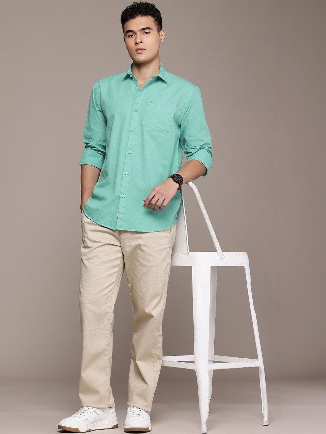BS BLUE SQUAD Cotton Linen Casual Shirt thumbnail 3