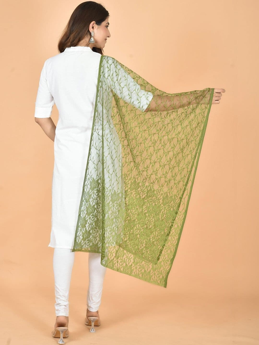 Kuhika Pack Of 7 Woven Design Dupatta thumbnail 3