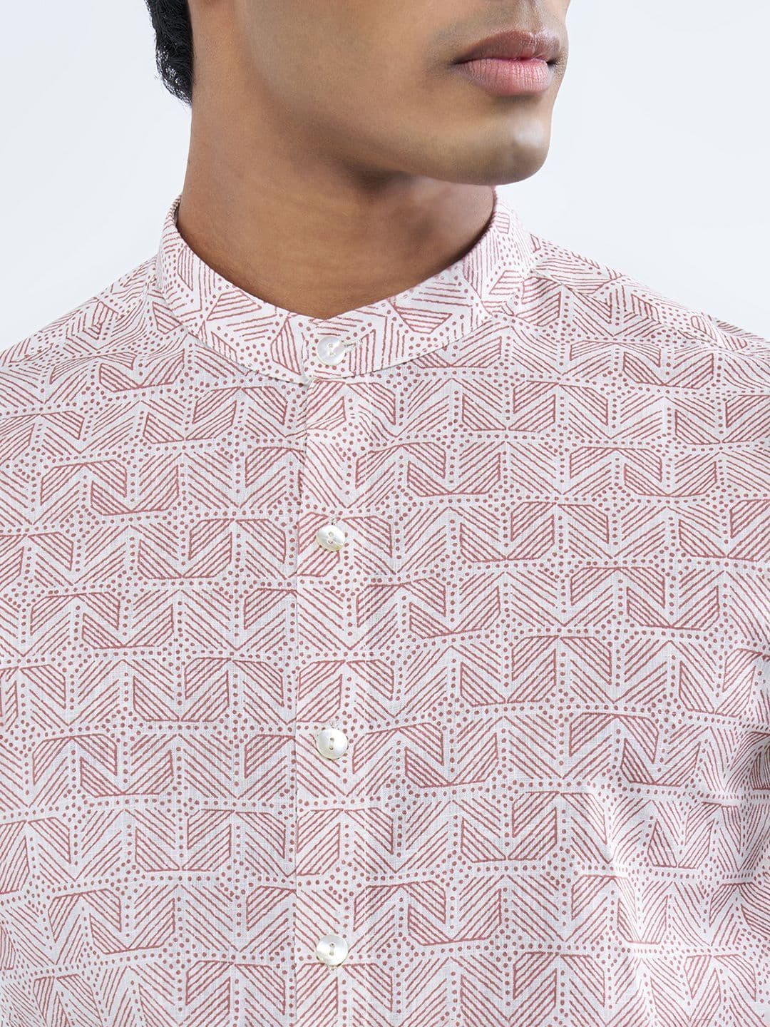 indus route by Pantaloons Men Geometric Printed Kurta thumbnail 3