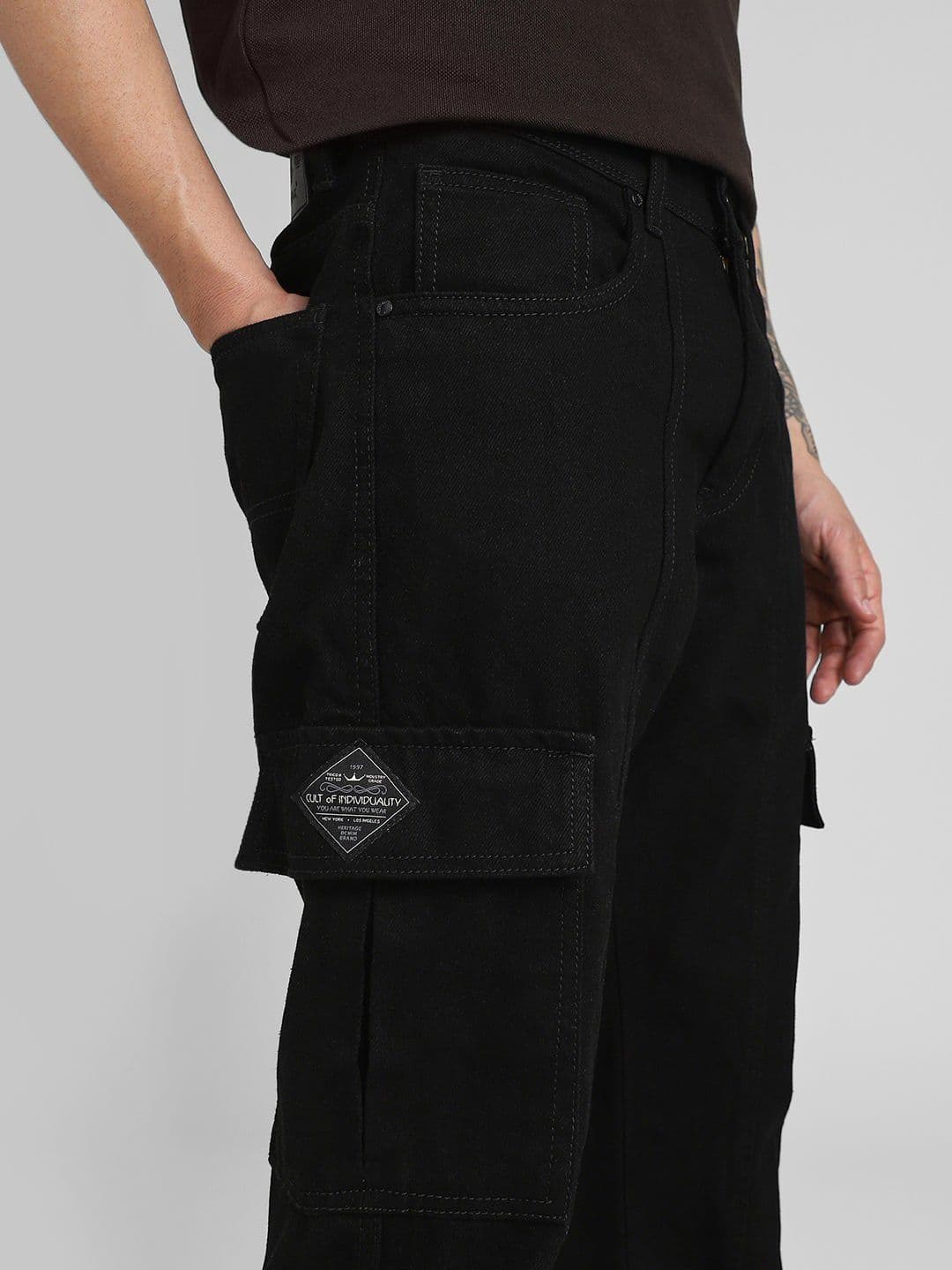 Klub Fox Men Straight Fit Cargos Jeans thumbnail 4