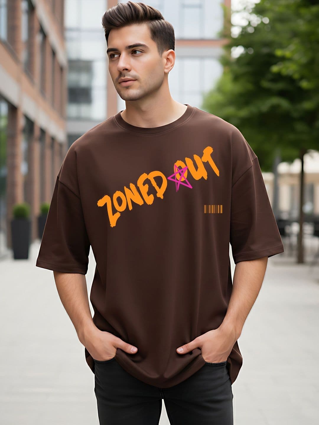 Kook N Keech Men Typography Printed Drop-Shoulder Sleeves T-shirt - view 1