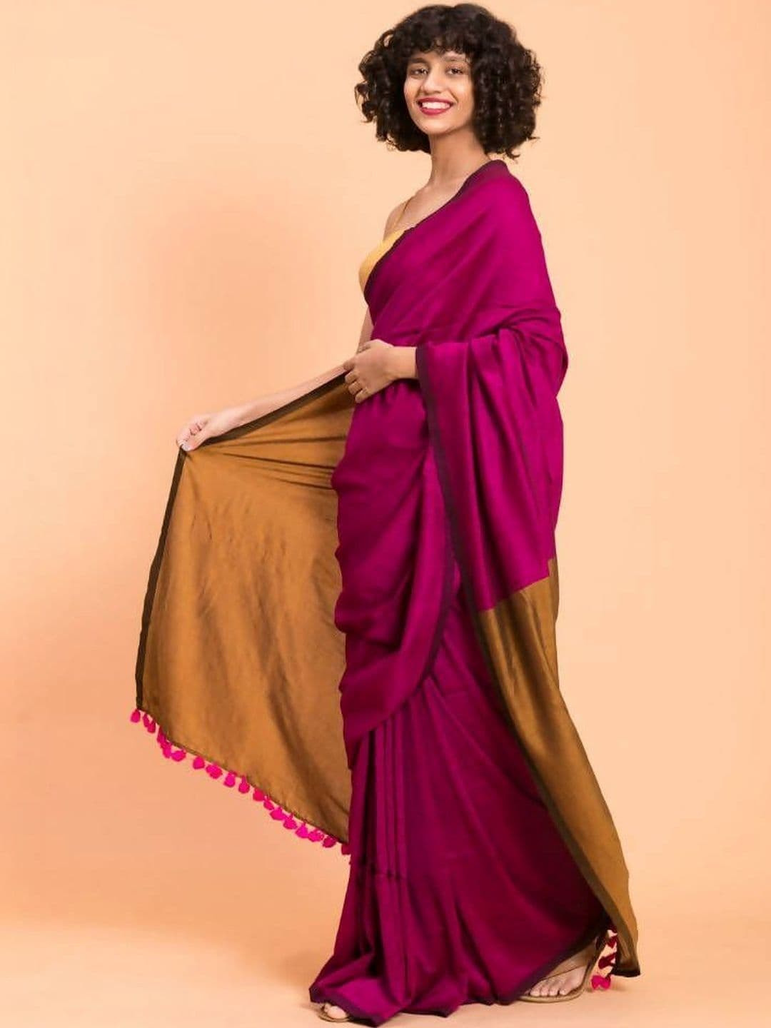 all about you Handloom Khadi Saree thumbnail 5