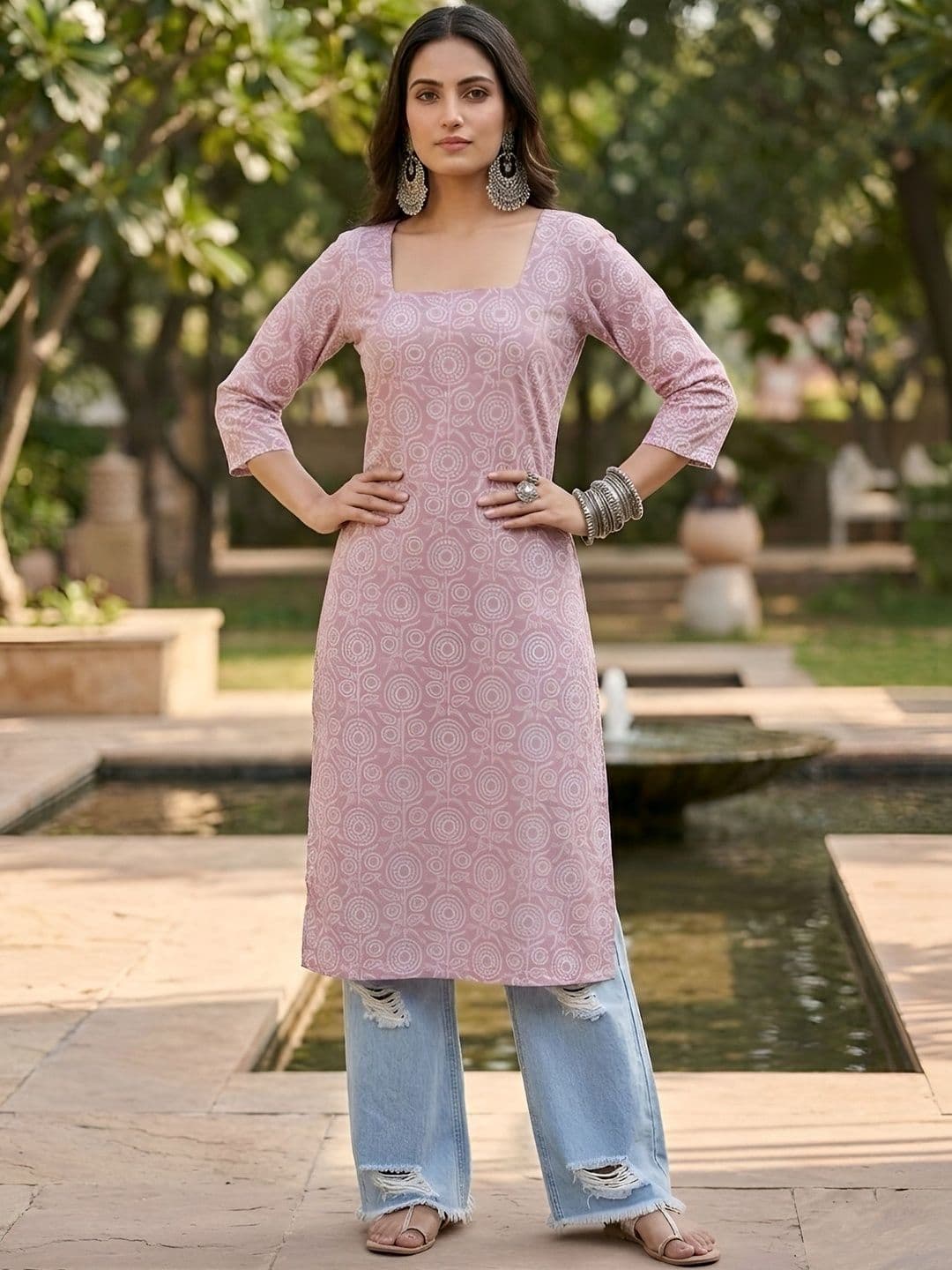 Anouk Rustic Women Ethnic Motifs Printed Kurta thumbnail 3
