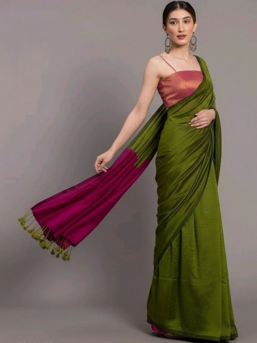 all about you Handloom Khadi Saree thumbnail 2