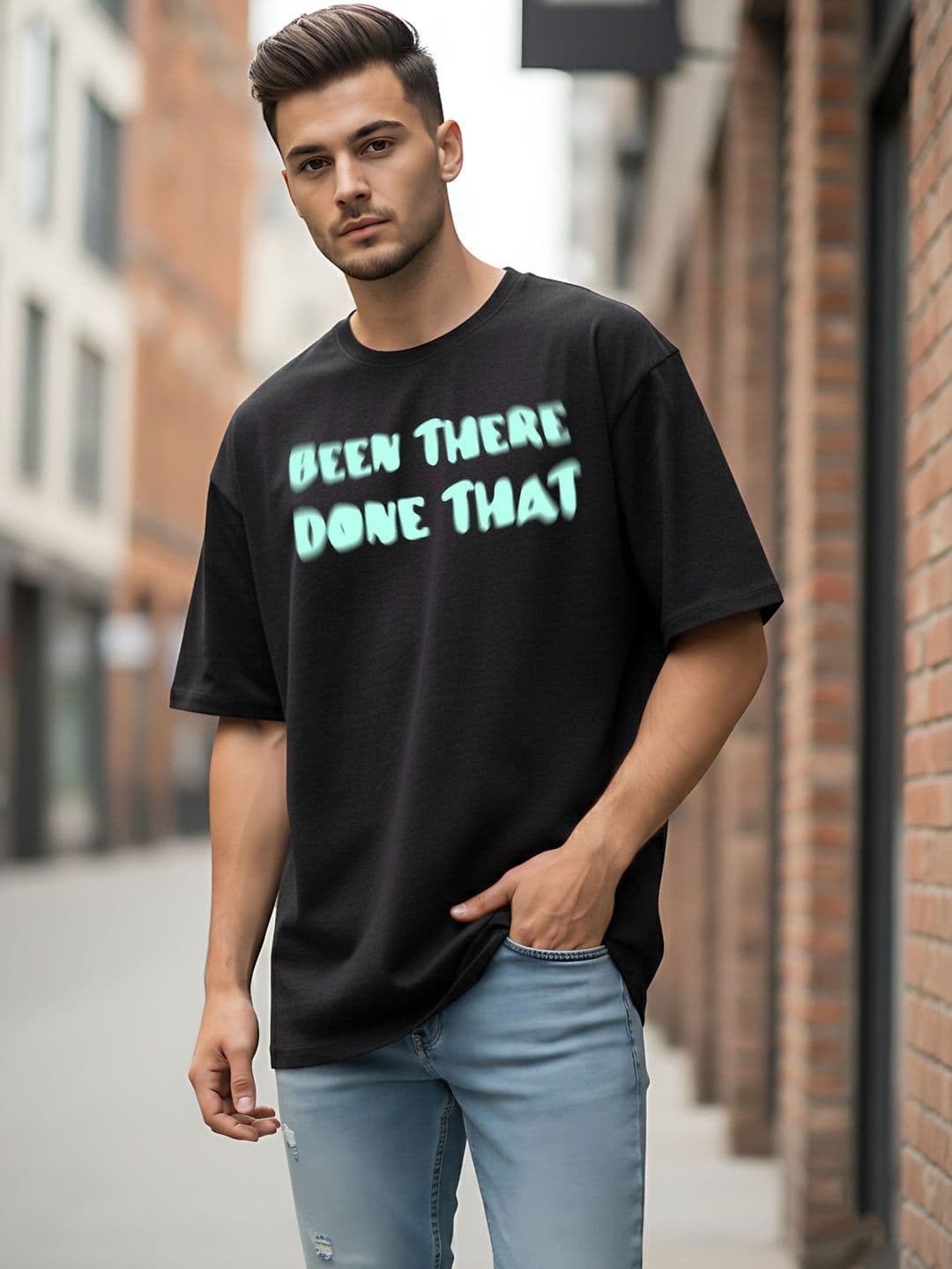 Kook N Keech Men Typography Printed Drop-Shoulder Sleeves T-shirt - view 1