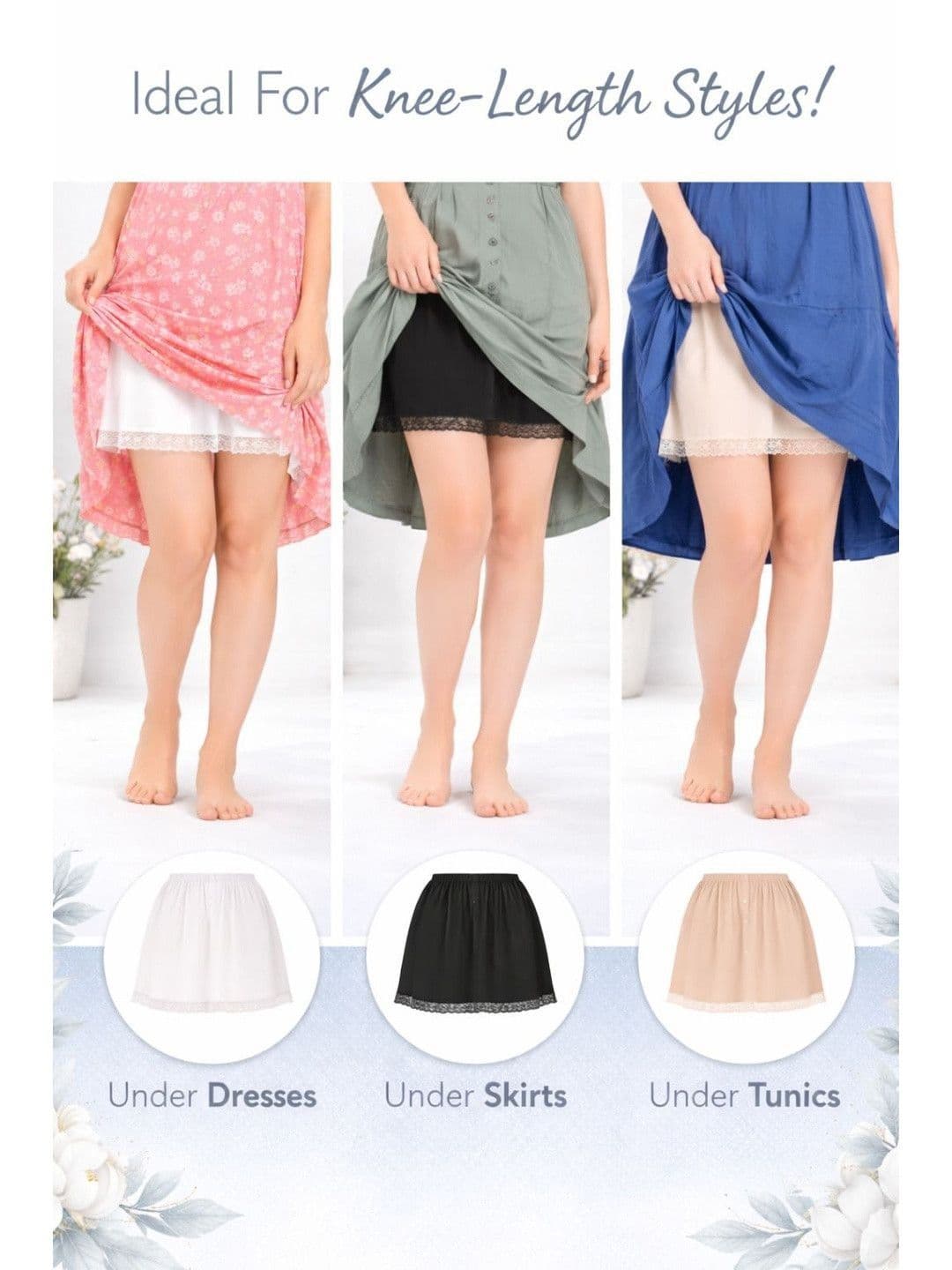 MYBODY Cotton Side Slit Mini A-Line Skirt thumbnail 2