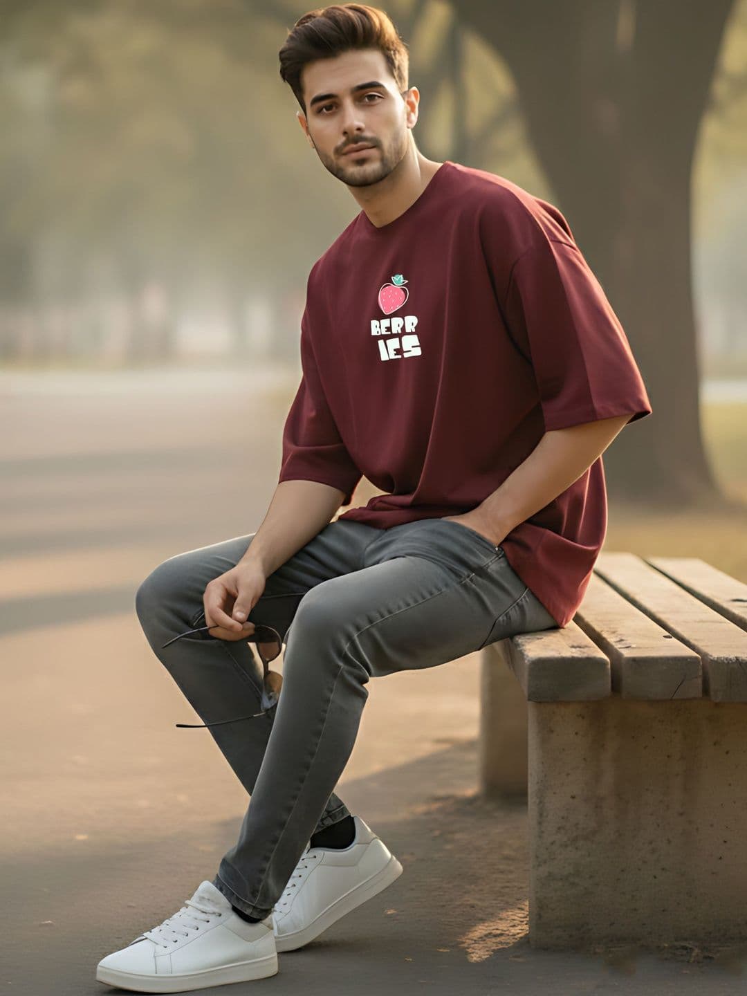 Kook N Keech Men Printed Drop-Shoulder Sleeves T-shirt thumbnail 2