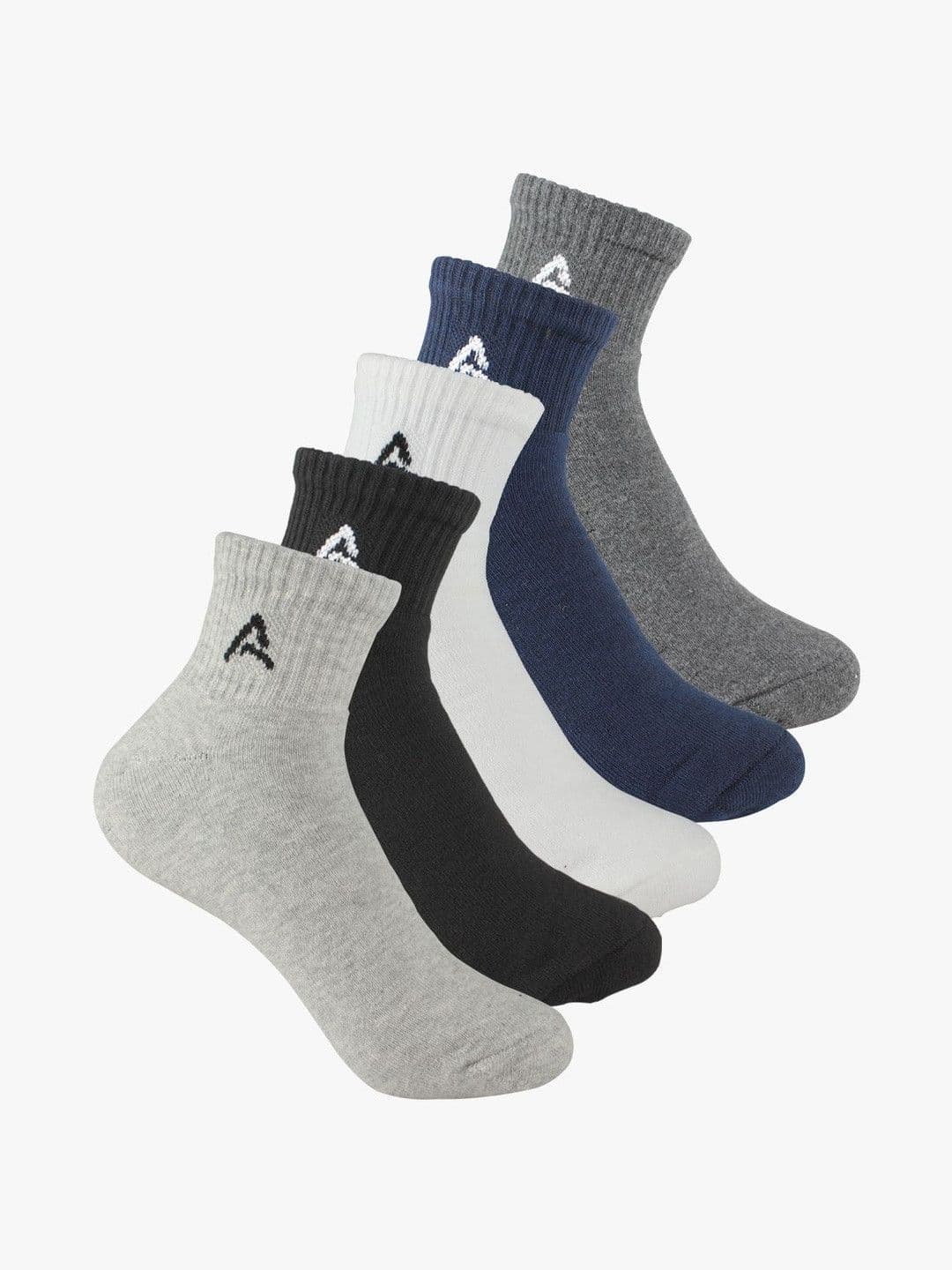 AMAREE Unisex Pack of 10 Cotton Assorted Ankle Length Socks - view 1