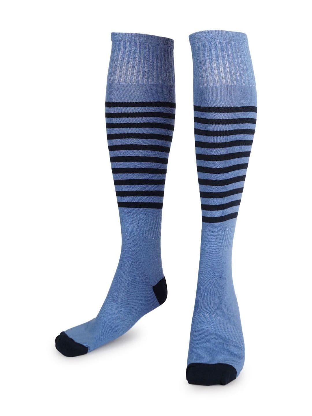 KRAGBUZZ Unisex Cotton Blend Striped Knee Length Socks thumbnail 5