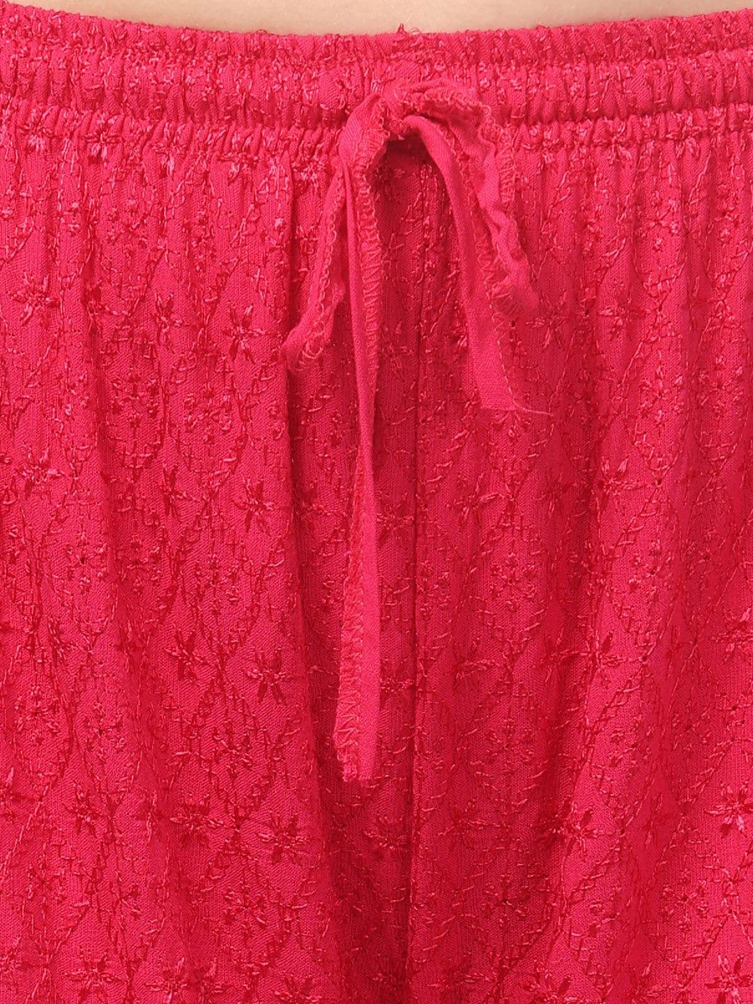 KGFONECLOTH Women Embroidered Knitted Ethnic Palazzos thumbnail 2