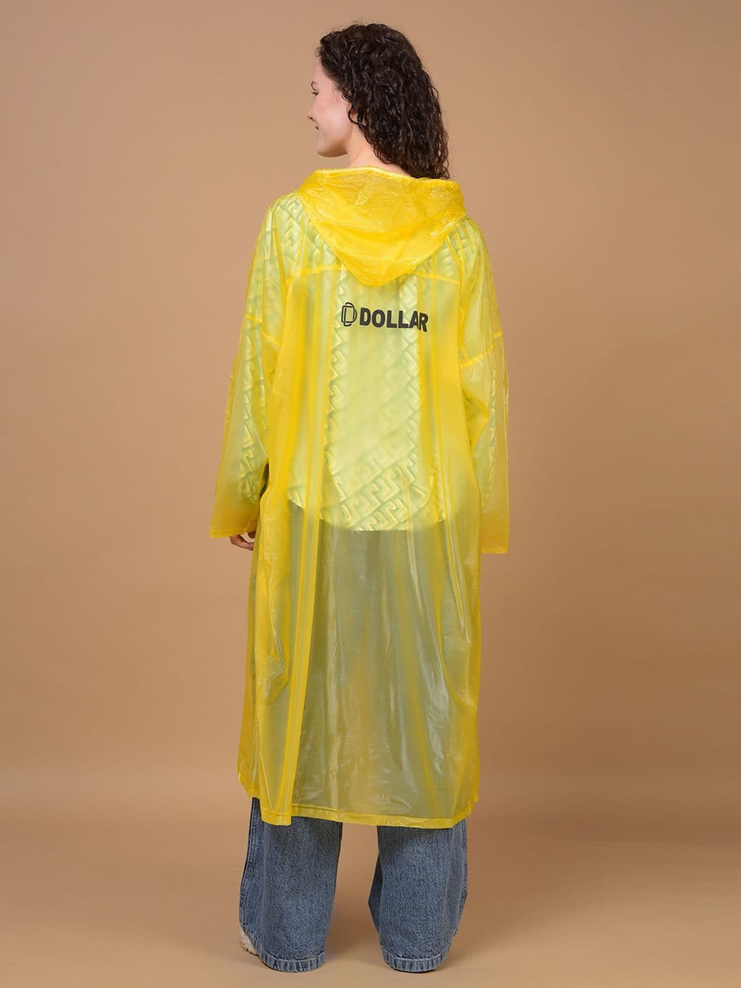 Dollar Unisex Waterproof PVC Rain Poncho with Adjustable Hood thumbnail 4