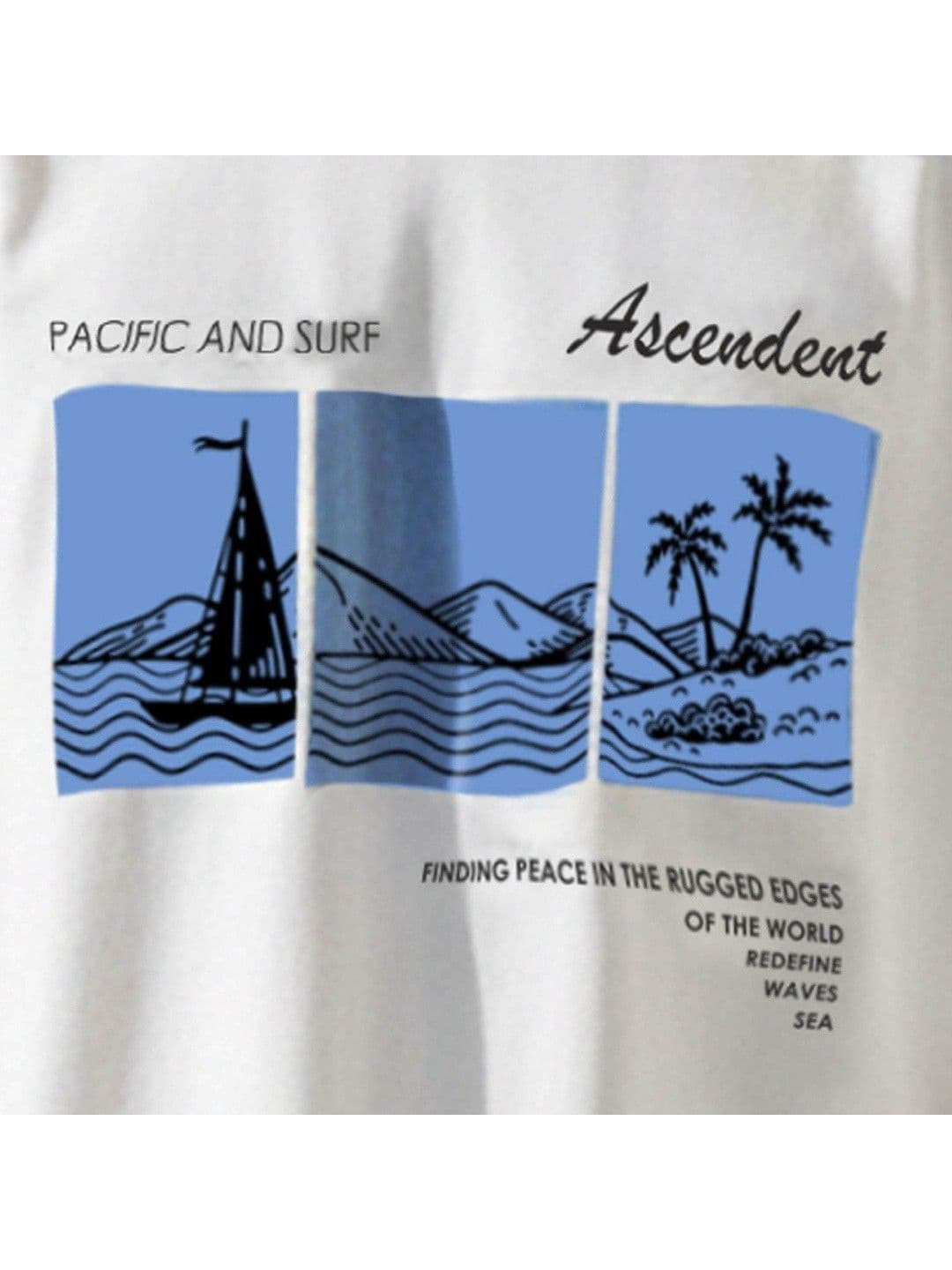 The Roadster Lifestyle Co Printed Pure Cotton Round Neck Oversized Tshirt thumbnail 4