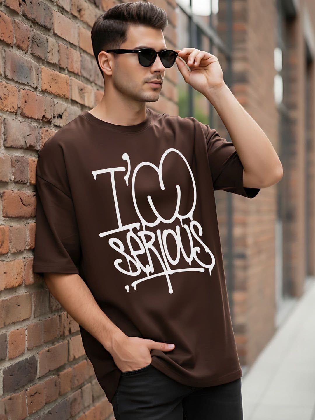 Kook N Keech Men Typography Printed Drop-Shoulder Sleeves T-shirt thumbnail 3