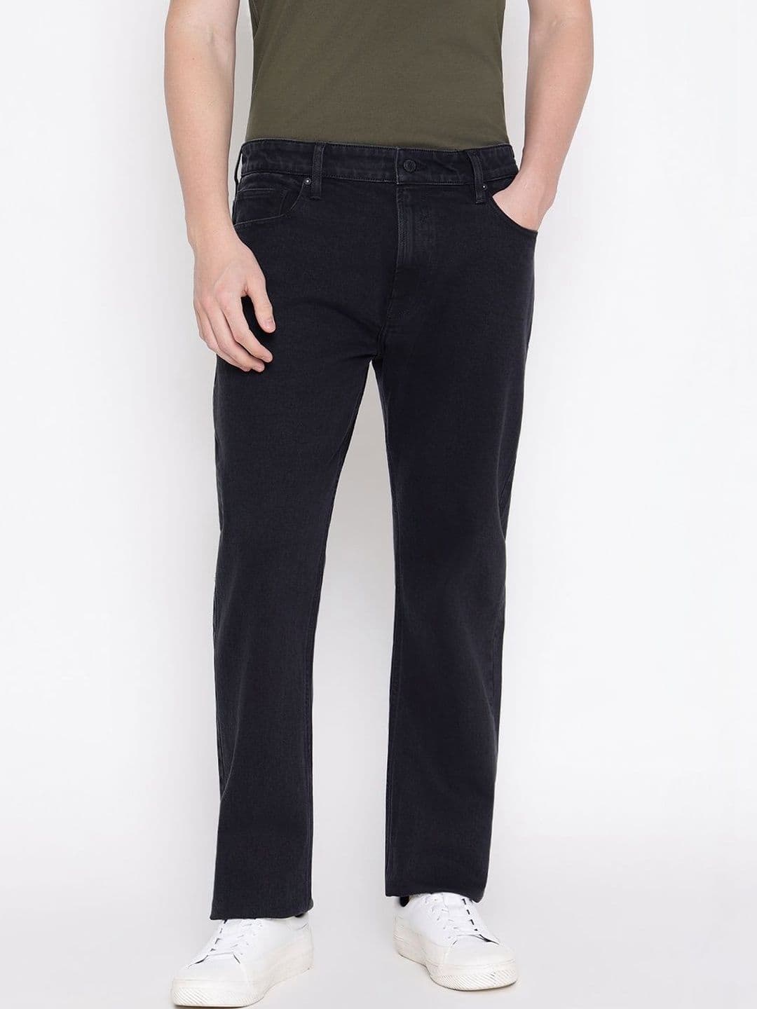 GUESS Men Regular Fit Mid-Rise Light Fade Stretchable Jeans thumbnail 6