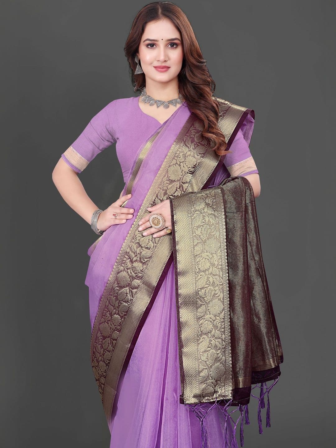 KOTHARI SBT Woven Design Zari Organza Handloom Patola Saree thumbnail 4