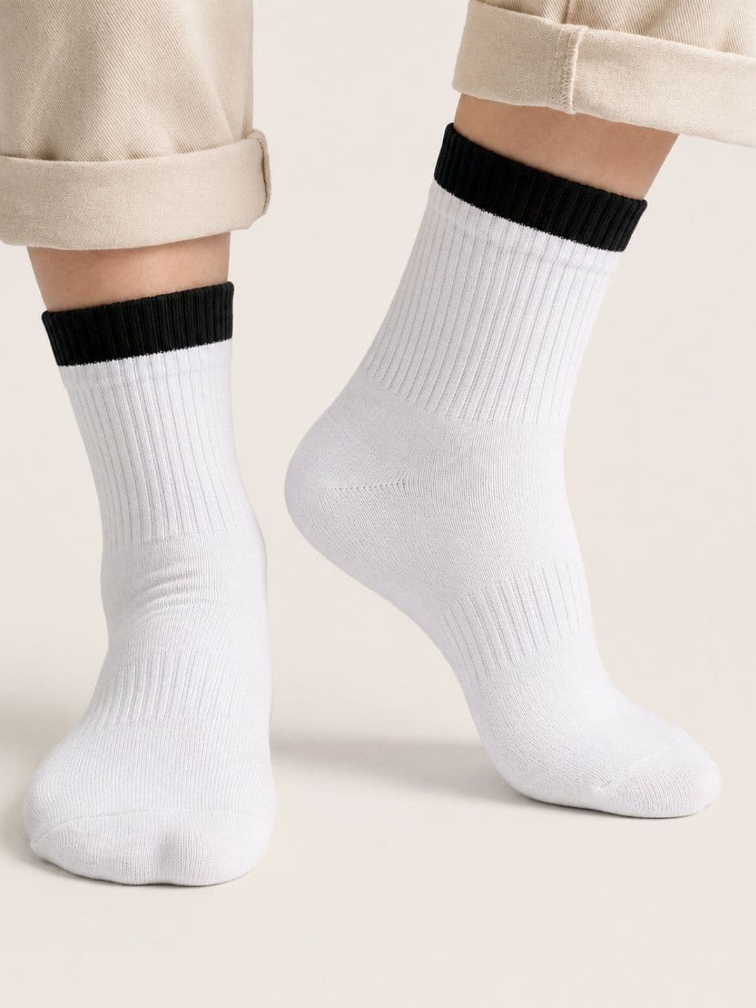 Sockscarving Unisex Pack of 3 Cotton Colourblocked Above Ankle Socks thumbnail 6