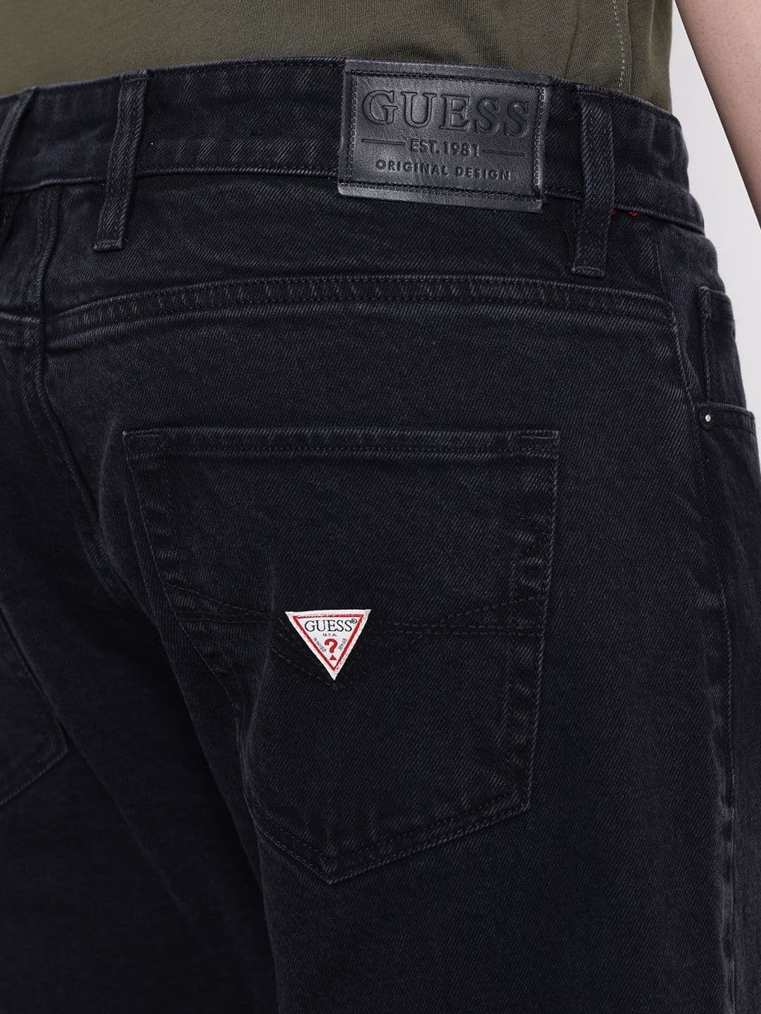 GUESS Men Regular Fit Mid-Rise Light Fade Stretchable Jeans thumbnail 2