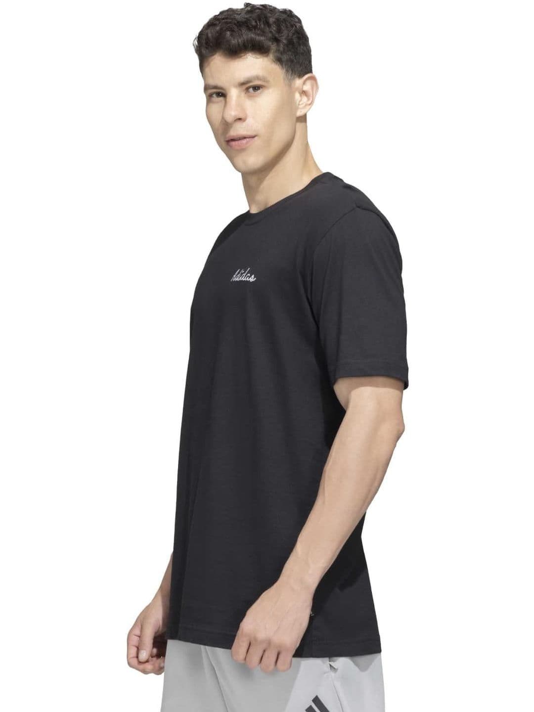 ADIDAS Printed Pure Cotton Round Neck Tshirt thumbnail 2