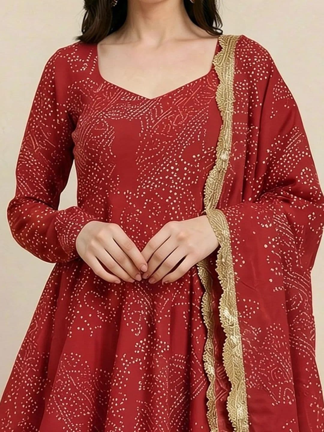Sangria Printed Round Neck Kurta Sets thumbnail 2