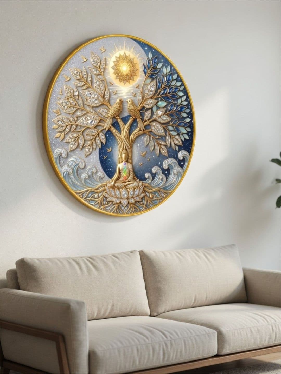Livin'luxe Multicoloured MDF Religious Wall Paintings thumbnail 4