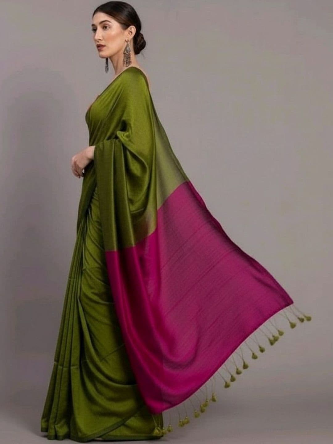 all about you Handloom Khadi Saree thumbnail 4