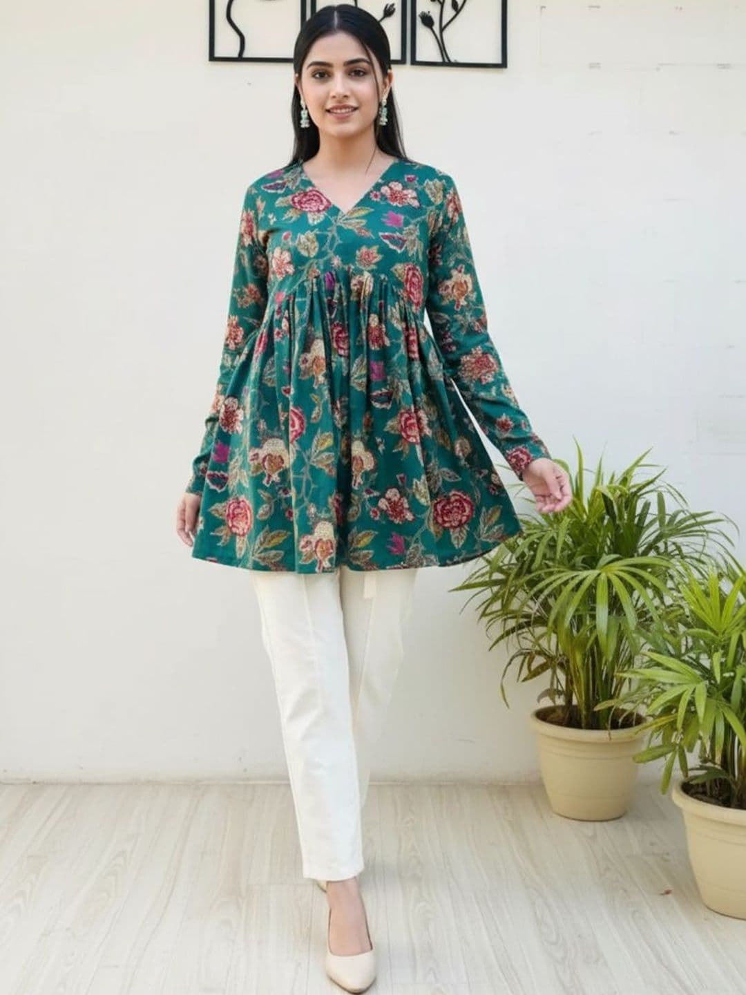 Bibhatsu Floral Print Top thumbnail 3