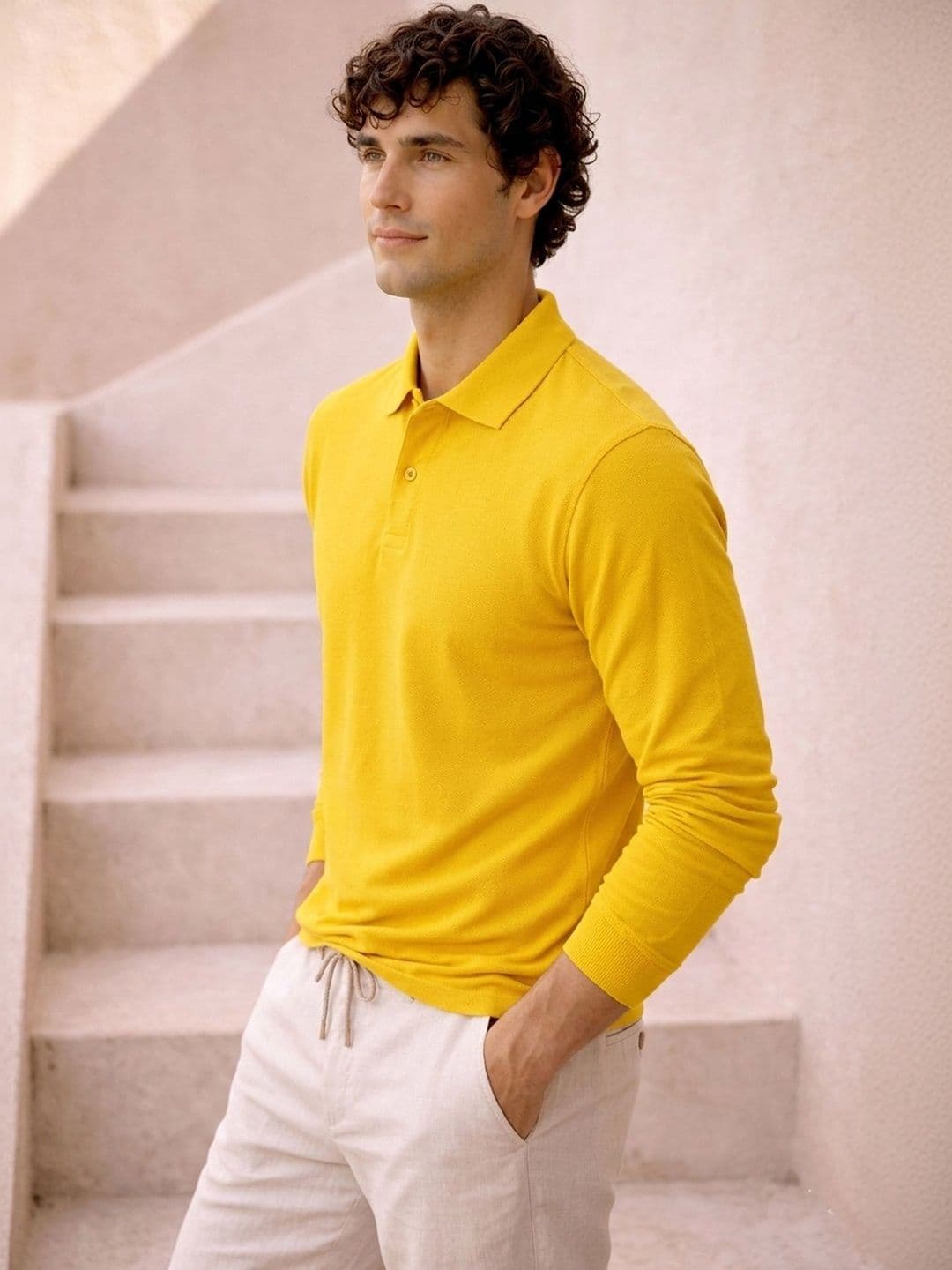 Mast & Harbour Men Polo Collar T-shirt thumbnail 2
