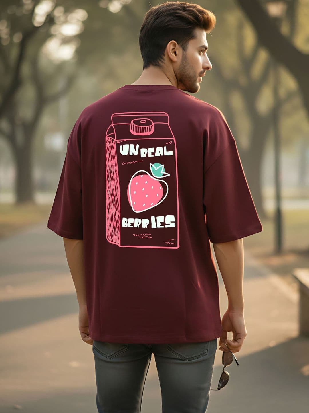 Kook N Keech Men Printed Drop-Shoulder Sleeves T-shirt thumbnail 4