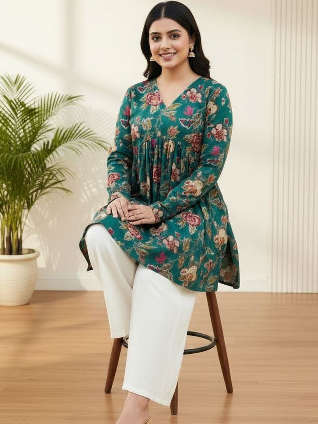 Bibhatsu Floral Print Top thumbnail 2