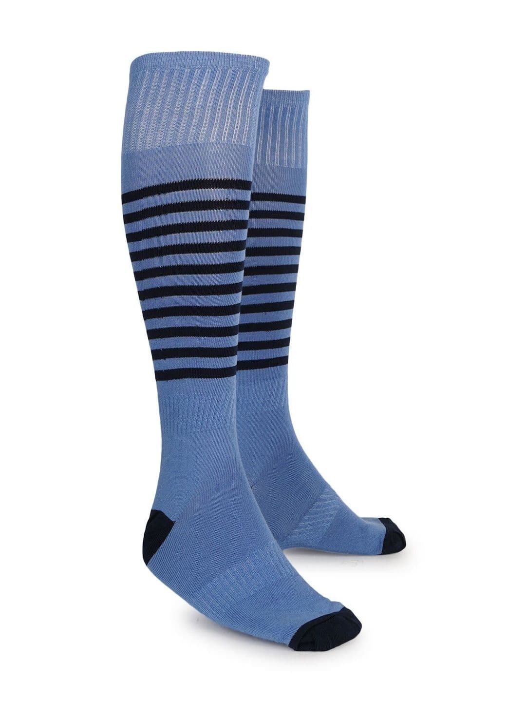 KRAGBUZZ Unisex Cotton Blend Striped Knee Length Socks thumbnail 3