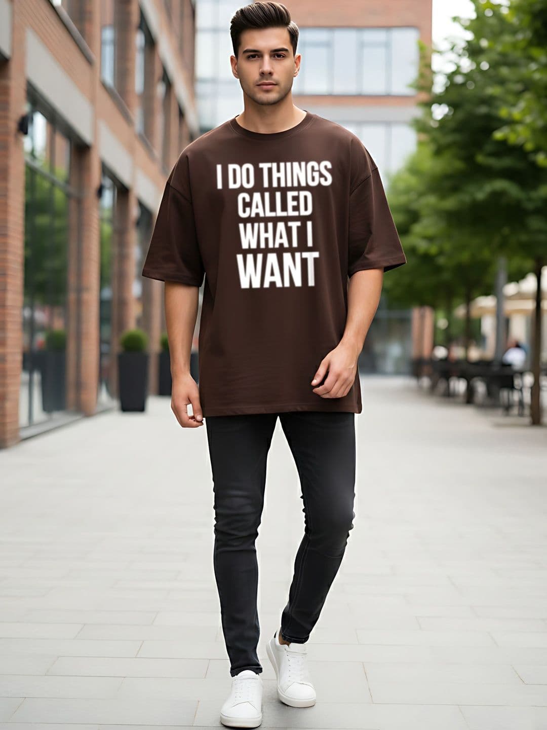 Kook N Keech Men Typography Printed Drop-Shoulder Sleeves T-shirt thumbnail 3