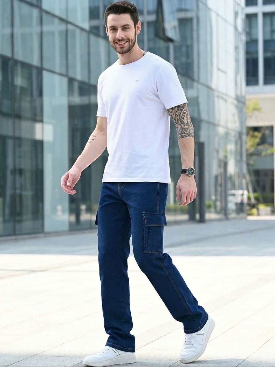 Kook N Keech Men Classic Regular Fit Mid-Rise Stretchable Jeans thumbnail 2