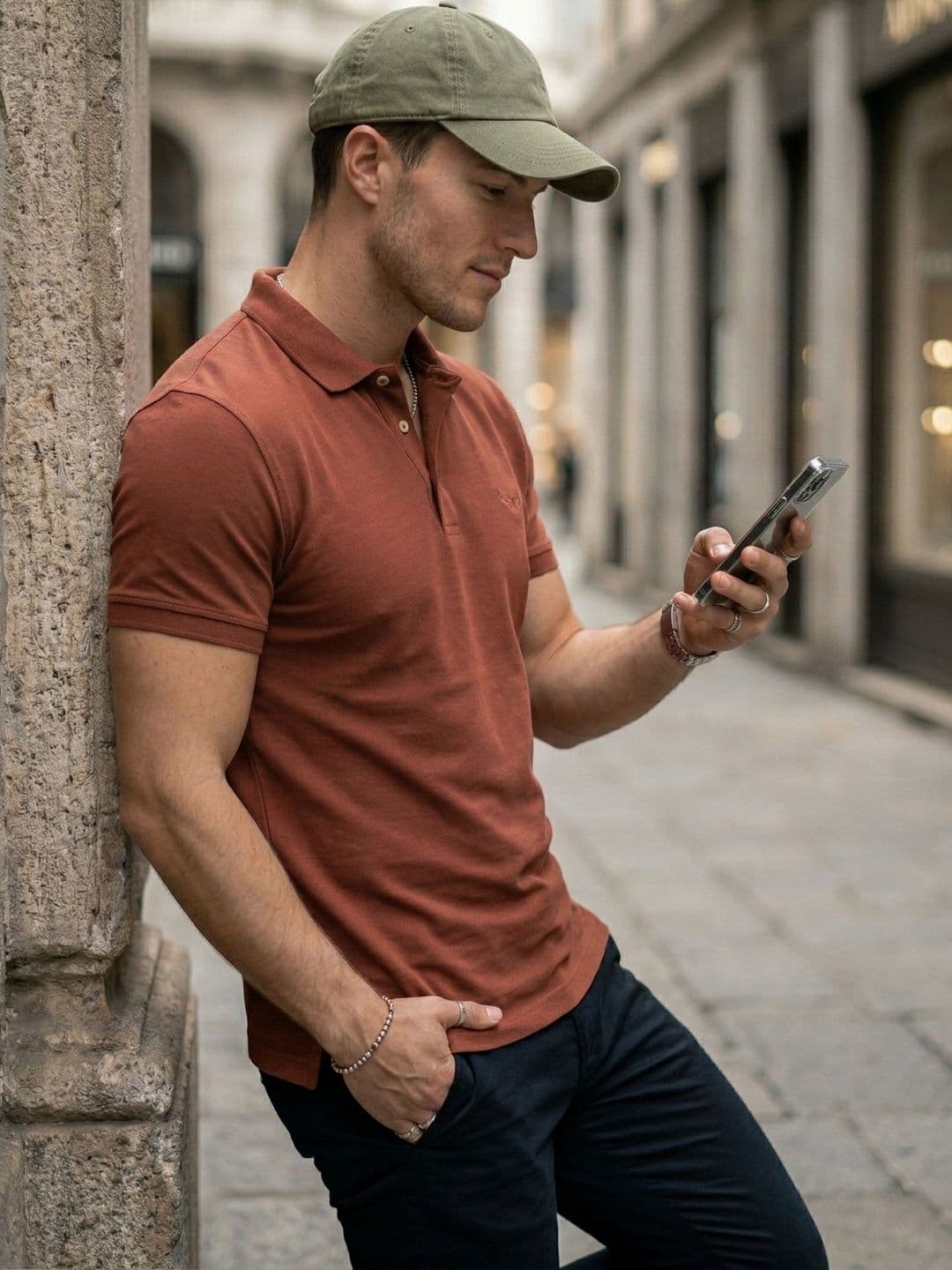 Utopium Men Polo Collar T-shirt thumbnail 5
