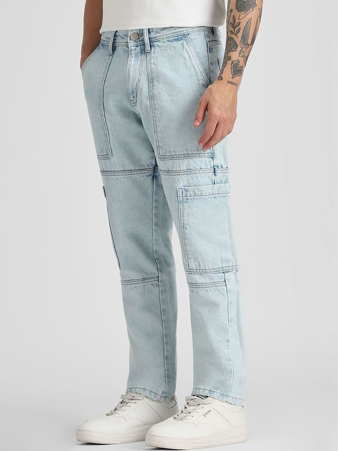 Klub Fox Men Straight Fit Cargos Jeans thumbnail 3