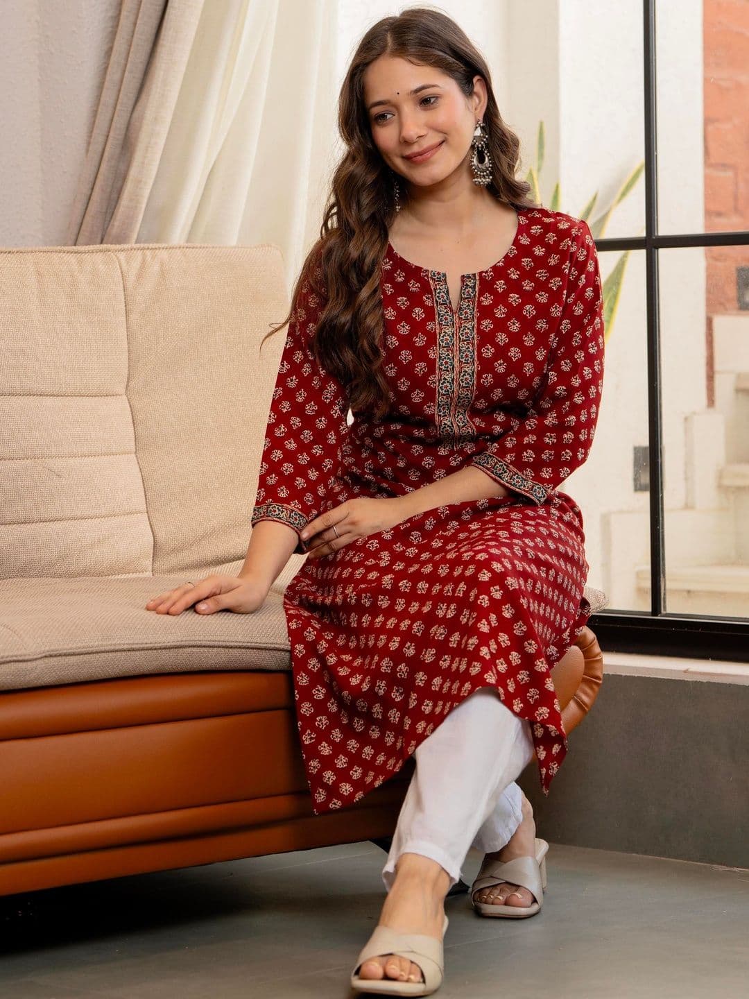 KALINI Women Ethnic Motifs Printed Kurta thumbnail 6