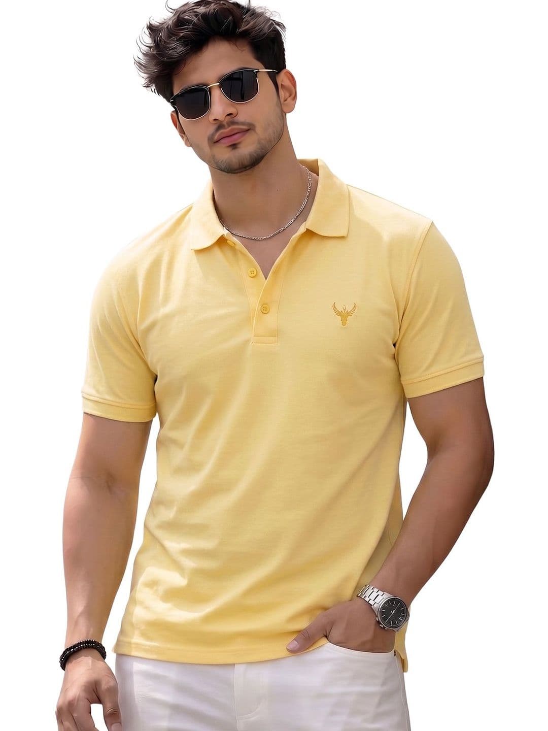 Utopium Men Polo Collar T-shirt thumbnail 3