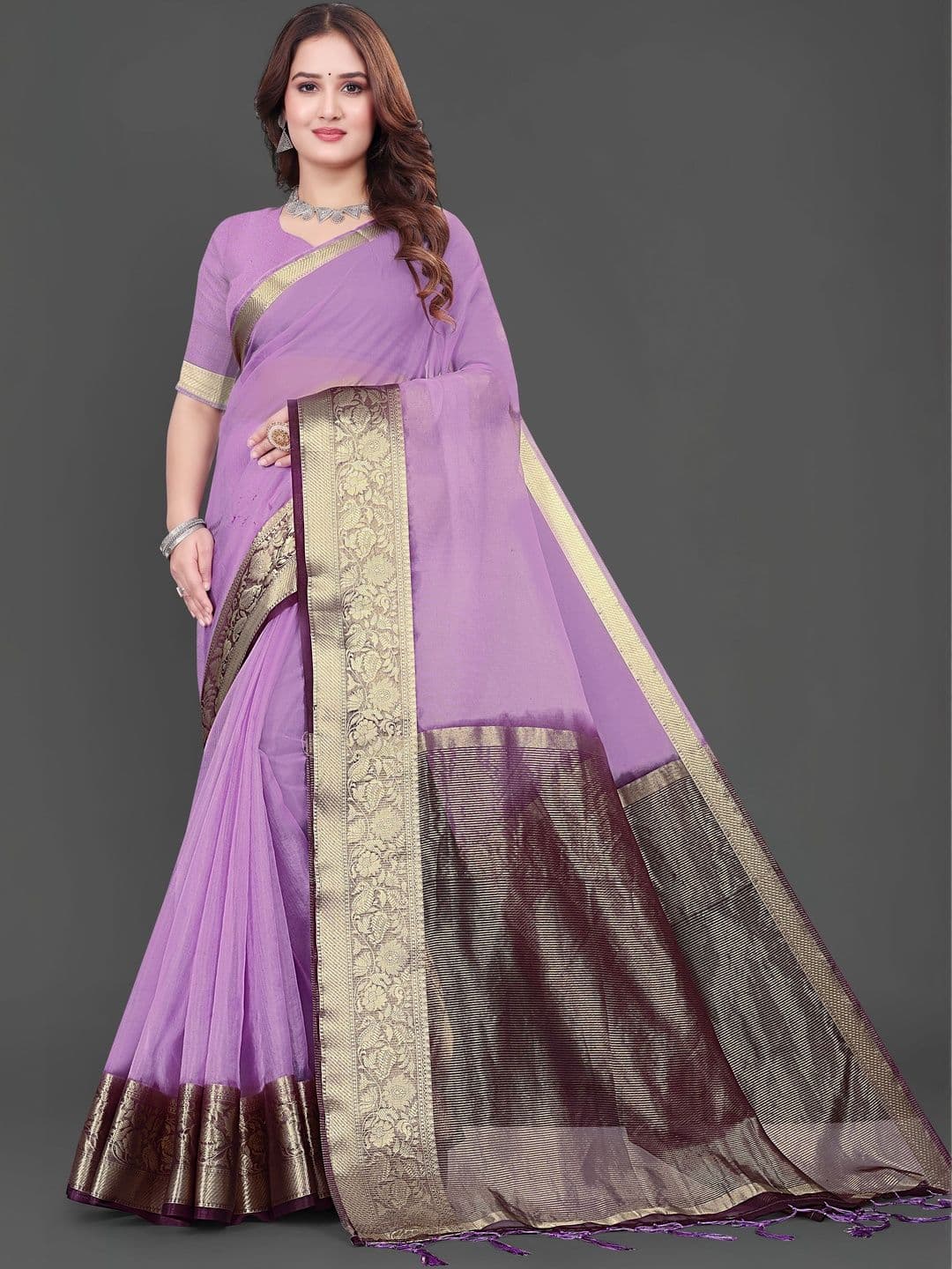 KOTHARI SBT Woven Design Zari Organza Handloom Patola Saree thumbnail 5