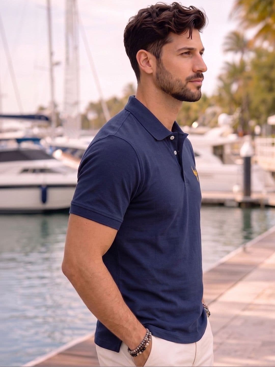 Utopium Men Polo Collar T-shirt thumbnail 2