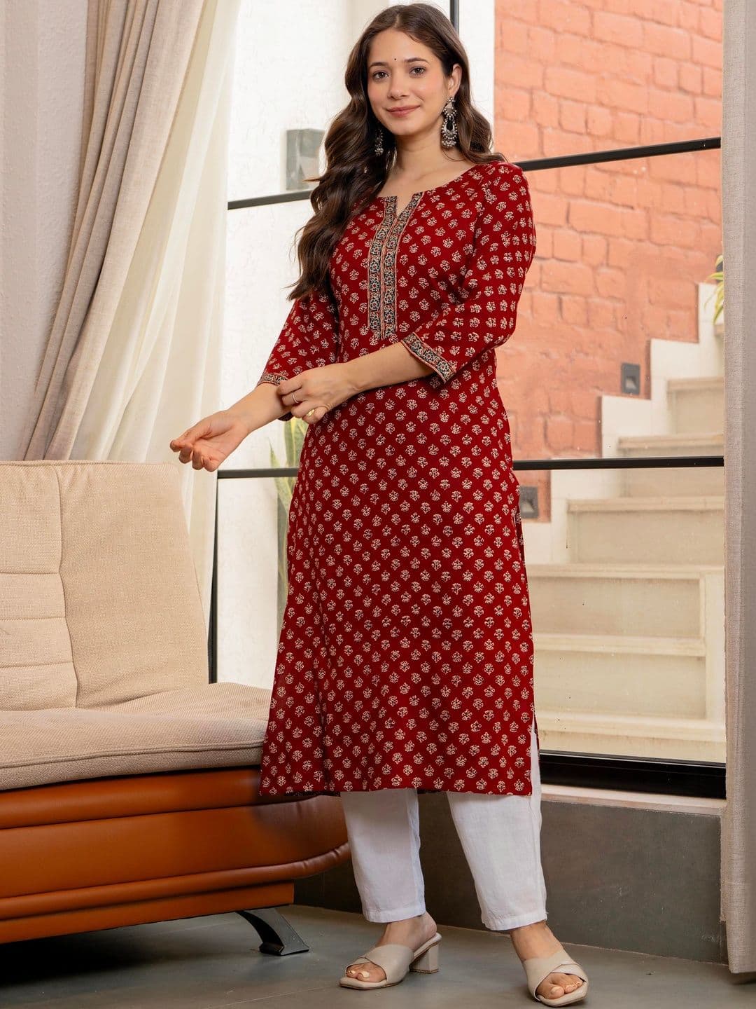 KALINI Women Ethnic Motifs Printed Kurta thumbnail 4