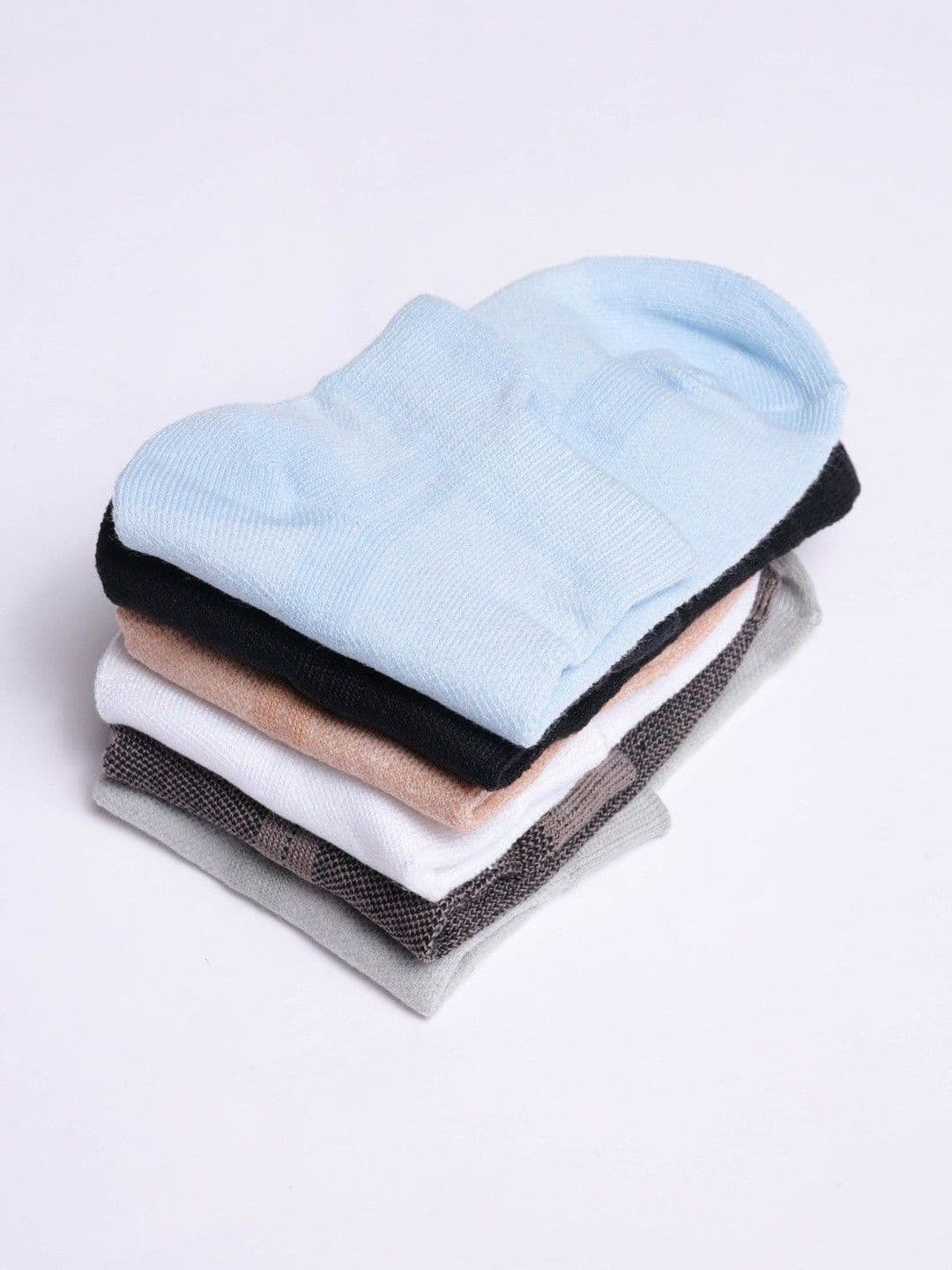 Sloxie Men Pack of 6 Cotton Assorted Socks thumbnail 4