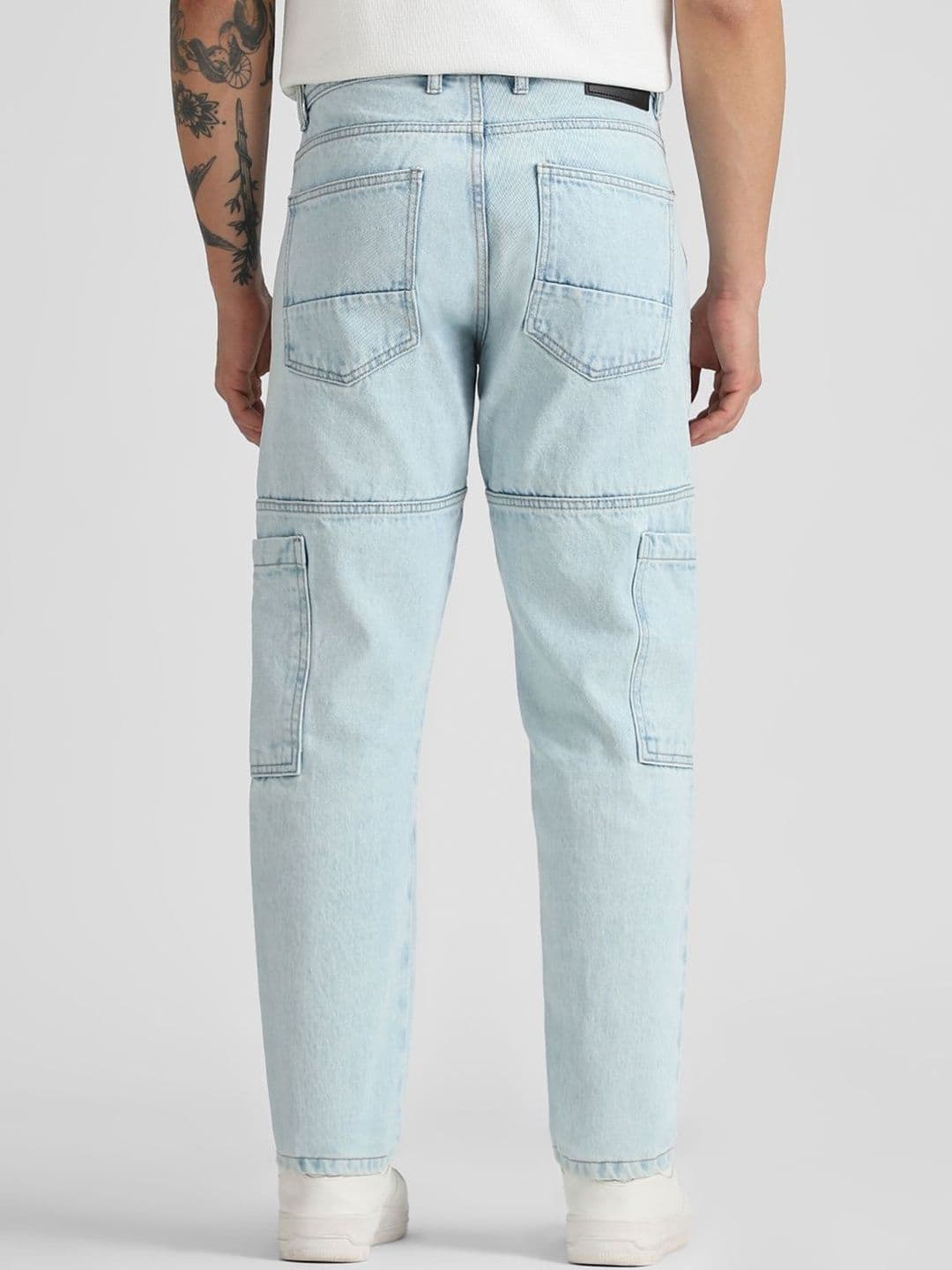 Klub Fox Men Straight Fit Denim Cargos Jeans thumbnail 7