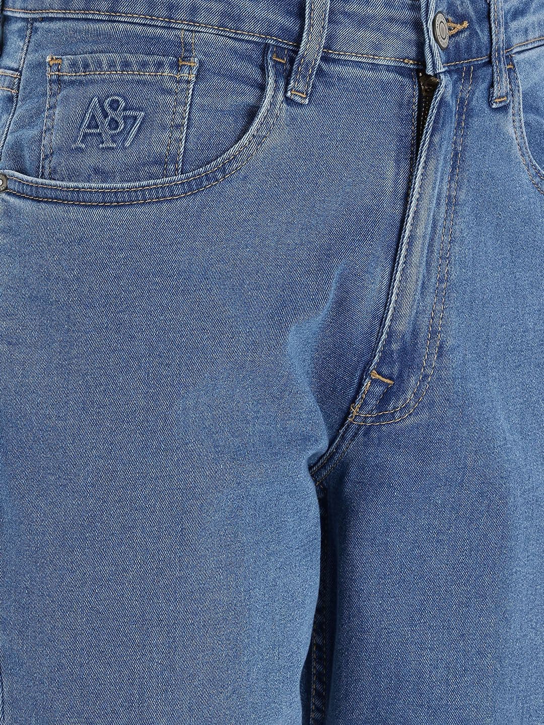 Aeropostale Men Regular Fit Mid-Rise Light Fade Stretchable Jeans thumbnail 3