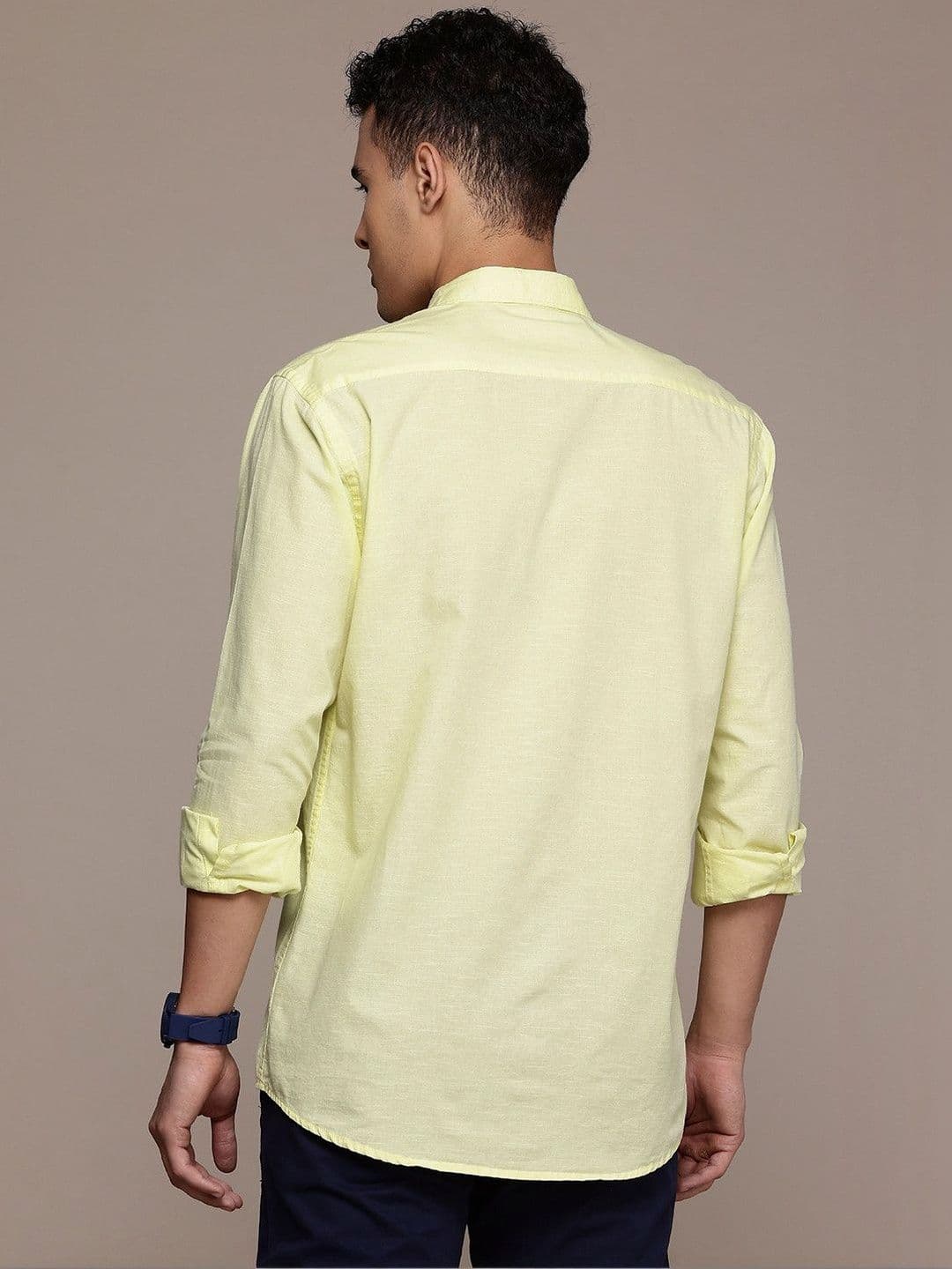 BS BLUE SQUAD Cotton Linen Casual Shirt thumbnail 3