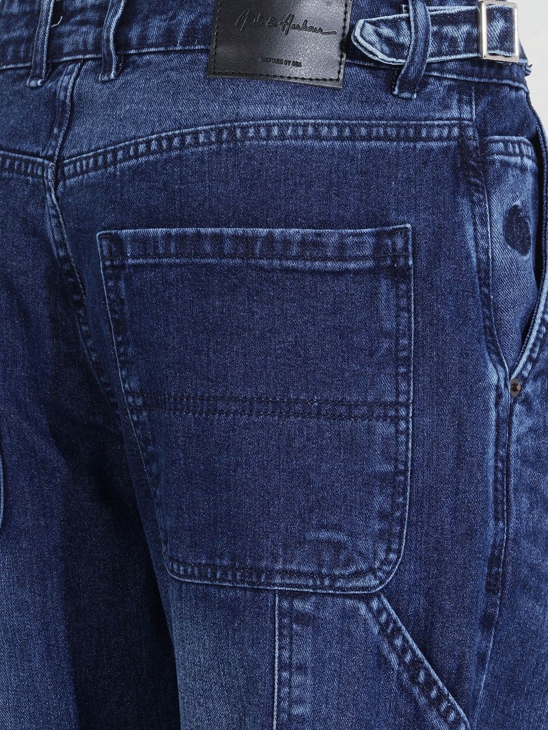 Mast & Harbour Men Straight Fit Pure Cotton Jeans thumbnail 3