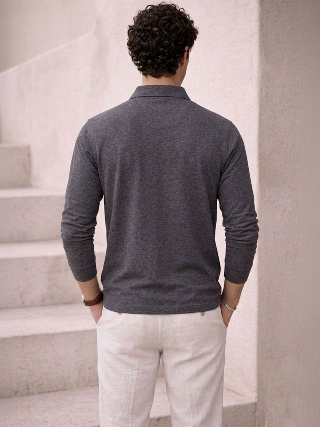 The Roadster Lifestyle Co Cotton Polo Collar T-Shirt thumbnail 4