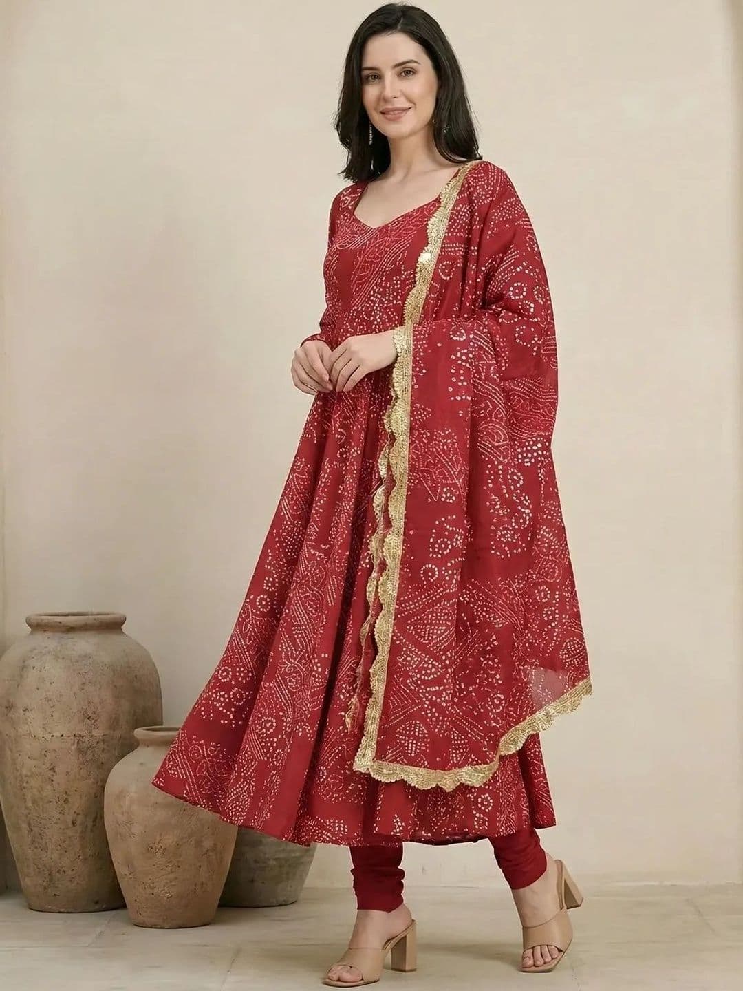 Sangria Printed Round Neck Kurta Sets thumbnail 4