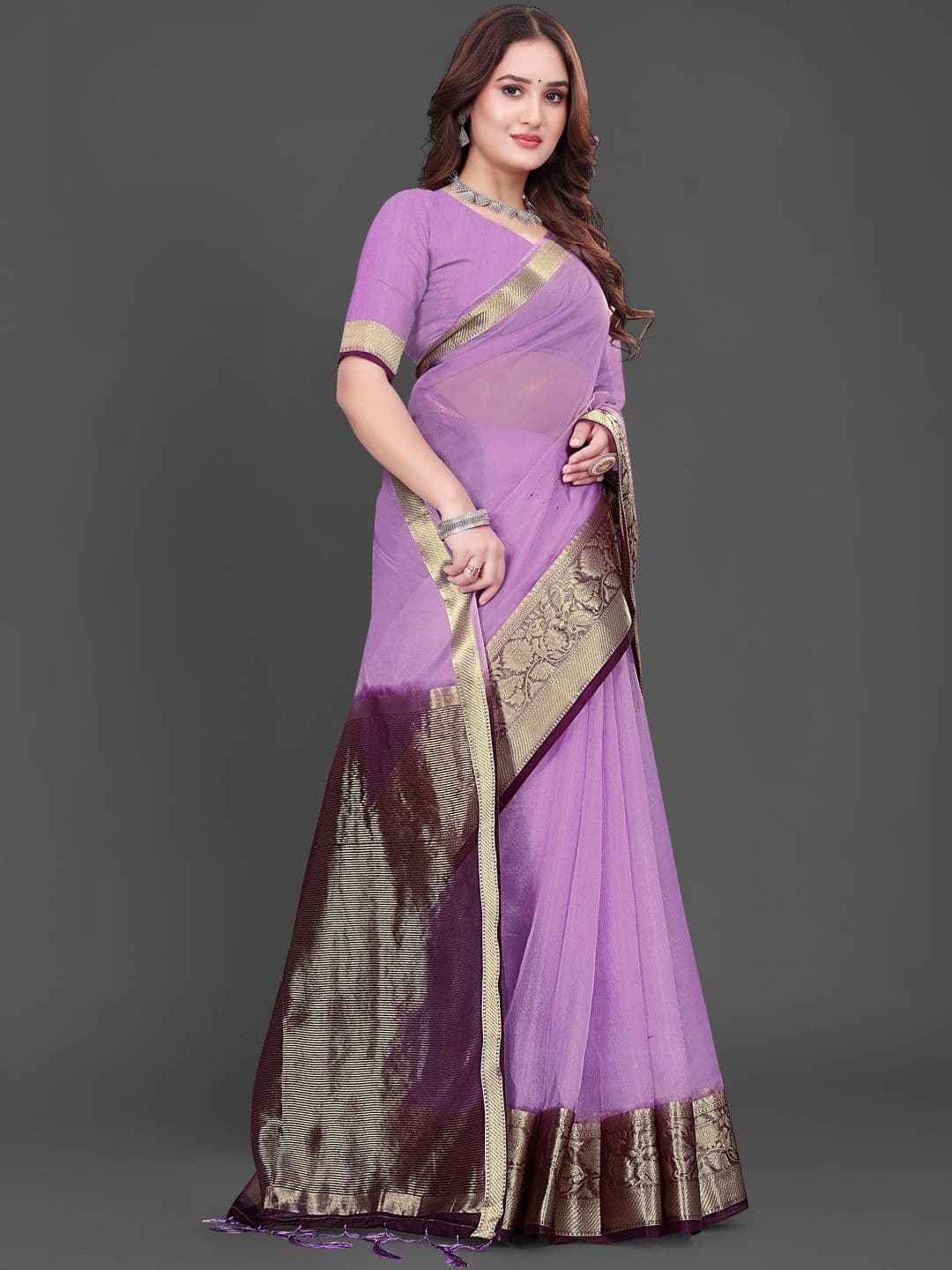 KOTHARI SBT Woven Design Zari Organza Handloom Patola Saree thumbnail 7